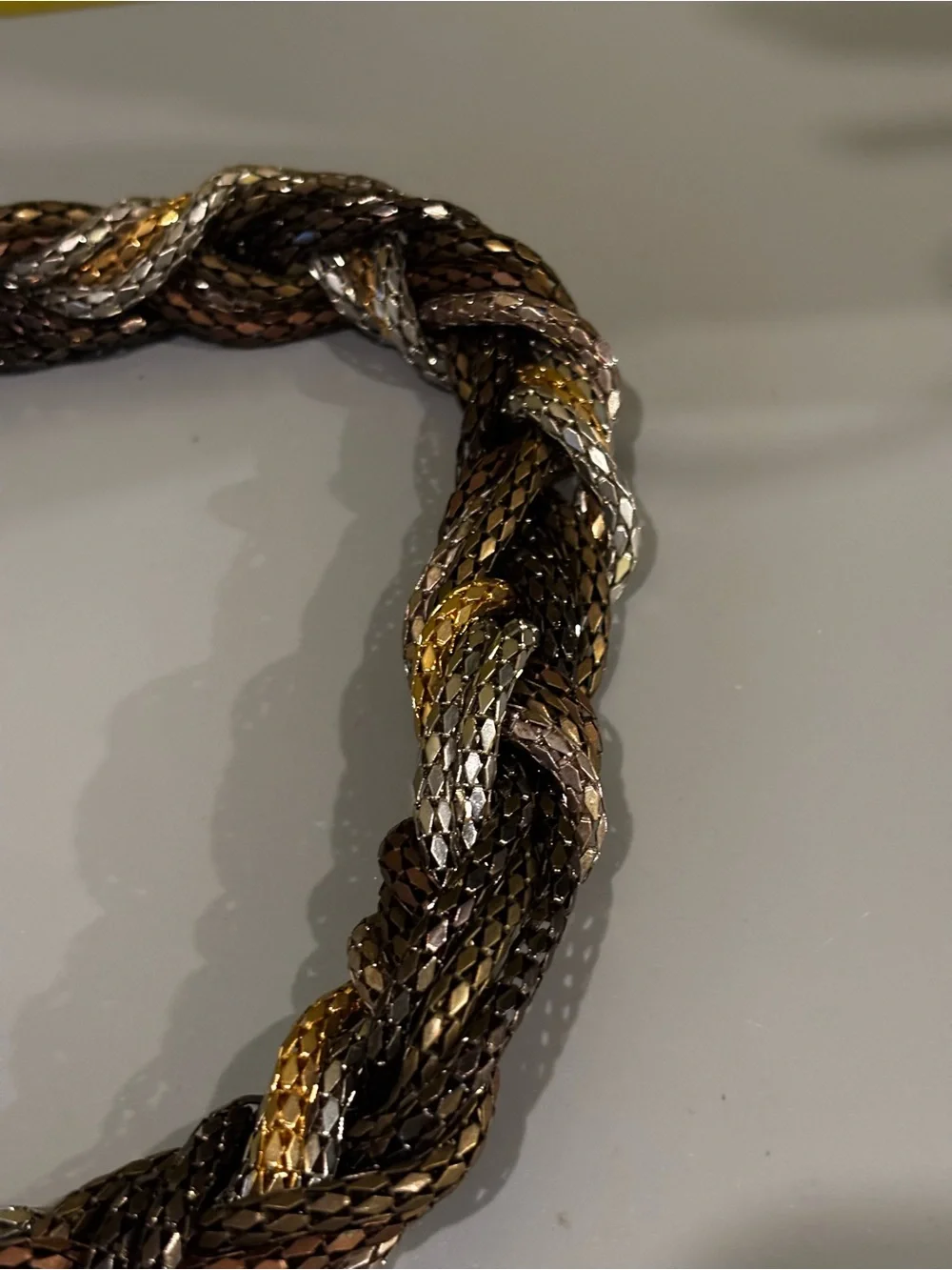 Braided Metallic Multi-Color belt1129